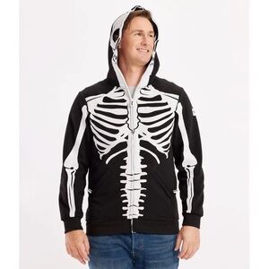 Tipsy Elves Unisex Skeleton Hoodie - size M